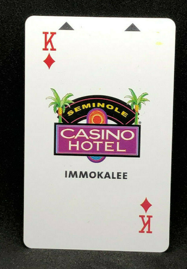 Seminole Casino Hotel Immokalee  King Of Diamonds Room Key Card Collectible