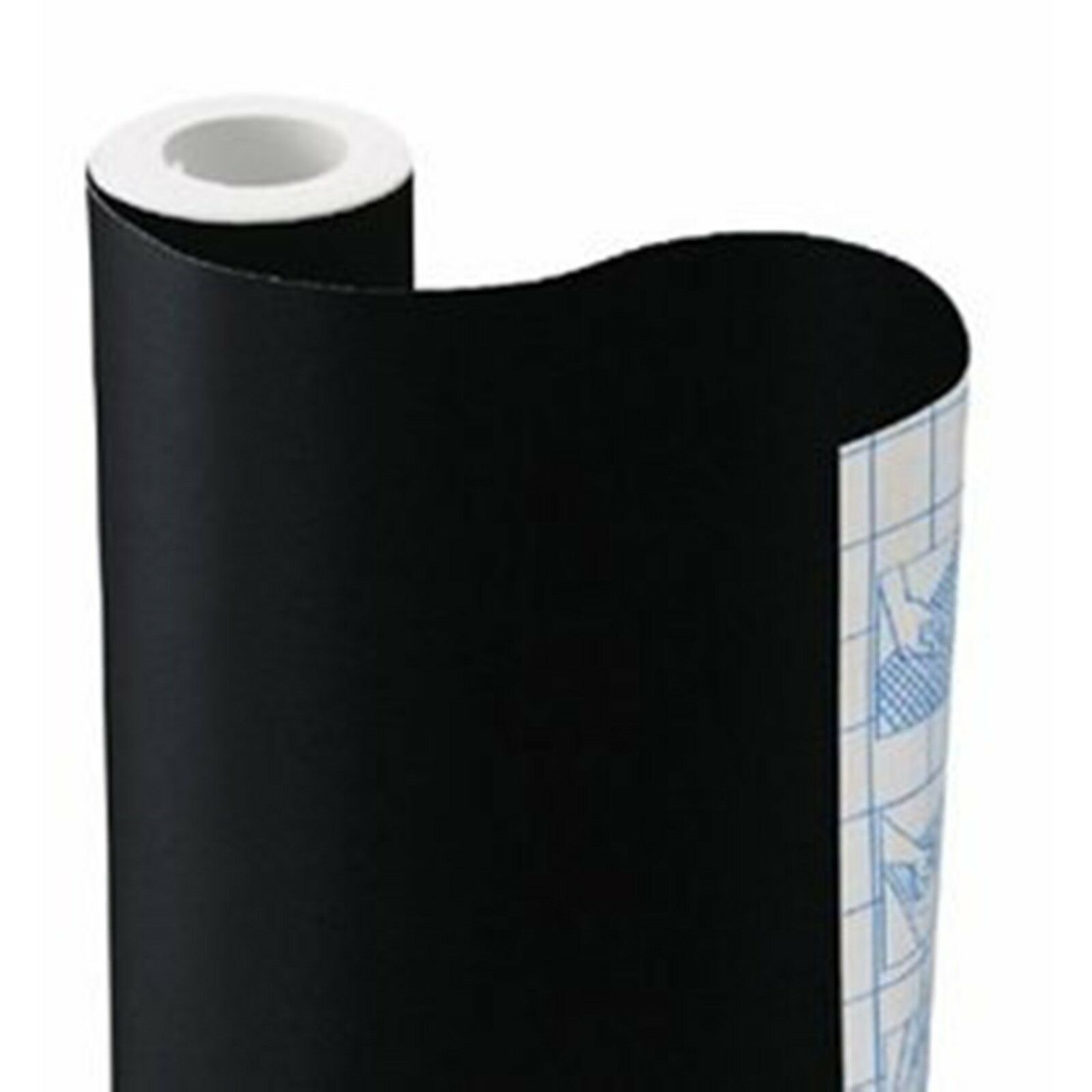 9ft Solid Black Contact Paper Wallpaper Self Adhesive Shelf Liner Peel & Stick